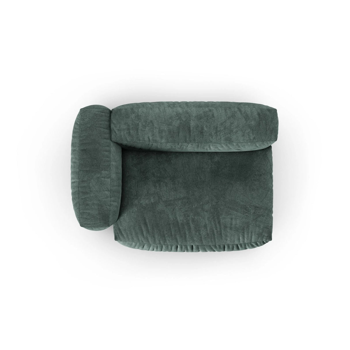 Martina Modulares Sofa Sitzelement, Linke Seite, Sitztiefe 90 cm, aus Samt in Petrol (Vogue 12), 160x120 cm von Micadoni – Bild 5