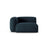 Martina Modulares Sofa Sitzelement, Linke Seite, Sitztiefe 90 cm, aus Strukturierter Stoff in Blau Jeans (Boston Ocean), 120x120 cm von Micadoni – Bild 1