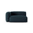 Martina Modulares Sofa Sitzelement, Linke Seite, Sitztiefe 90 cm, aus Strukturierter Stoff in Blau Jeans (Boston Ocean), 160x120 cm von Micadoni – Bild 1