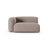 Martina Modulares Sofa Sitzelement, Linke Seite, Sitztiefe 90 cm, aus Strukturierter Stoff in Dunkelbeige (Boston Trufa), 160x120 cm von Micadoni – Bild 1