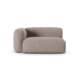 Martina Modulares Sofa Sitzelement, Linke Seite, Sitztiefe 90 cm, aus Strukturierter Stoff in Dunkelbeige (Boston Trufa), 160x120 cm von Micadoni – Bild 1