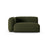 Martina Modulares Sofa Sitzelement, Linke Seite, Sitztiefe 90 cm, aus Strukturierter Stoff in Grün (Boston Forest), 160x120 cm von Micadoni – Bild 1