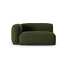 Martina Modulares Sofa Sitzelement, Linke Seite, Sitztiefe 90 cm, aus Strukturierter Stoff in Grün (Boston Forest), 160x120 cm von Micadoni – Bild 1