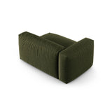 Martina Modulares Sofa Sitzelement, Linke Seite, Sitztiefe 90 cm, aus Strukturierter Stoff in Grün (Boston Forest), 160x120 cm von Micadoni – Bild 4