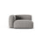 Martina Modulares Sofa Sitzelement, Linke Seite, Sitztiefe 90 cm, aus Strukturierter Stoff in Hellgrau (Boston Light Grey), 120x120 cm von Micadoni – Bild 1