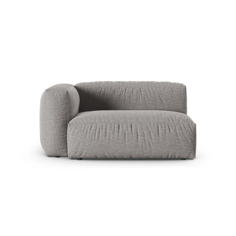 Martina Modulares Sofa Sitzelement, Linke Seite, Sitztiefe 90 cm, aus Strukturierter Stoff in Hellgrau (Boston Light Grey), 160x120 cm von Micadoni – Bild 1
