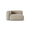 Martina Modulares Sofa Sitzelement, Linke Seite, Sitztiefe 90 cm, aus Strukturierter Stoff in Leichtes Beige (Boston Toffee), 120x120 cm von Micadoni – Bild 1
