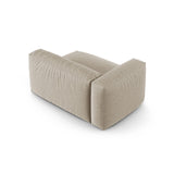 Martina Modulares Sofa Sitzelement, Linke Seite, Sitztiefe 90 cm, aus Strukturierter Stoff in Leichtes Beige (Boston Toffee), 160x120 cm von Micadoni – Bild 4