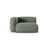 Martina Modulares Sofa Sitzelement, Linke Seite, Sitztiefe 90 cm, aus Strukturierter Stoff in Moosgrün (Boston Water Green), 120x120 cm von Micadoni – Bild 1