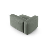Martina Modulares Sofa Sitzelement, Linke Seite, Sitztiefe 90 cm, aus Strukturierter Stoff in Moosgrün (Boston Water Green), 120x120 cm von Micadoni – Bild 4