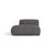 Martina Modulares Sofa Sitzelement, Linke Seite, aus Boucle in Anthrazit (Monet Anthracite), 133x106 cm von Micadoni – Bild 1