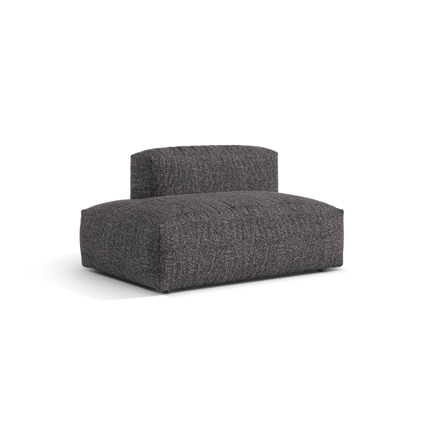 Martina Modulares Sofa Sitzelement, Linke Seite, aus Boucle in Anthrazit (Monet Anthracite), 133x106 cm von Micadoni – Bild 3