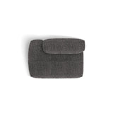 Martina Modulares Sofa Sitzelement, Linke Seite, aus Boucle in Anthrazit (Monet Anthracite), 133x106 cm von Micadoni – Bild 5