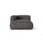 Martina Modulares Sofa Sitzelement, Linke Seite, aus Boucle in Anthrazit (Monet Anthracite), 176x120 cm von Micadoni – Bild 1