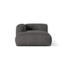 Martina Modulares Sofa Sitzelement, Linke Seite, aus Boucle in Anthrazit (Monet Anthracite), 176x120 cm von Micadoni – Bild 1
