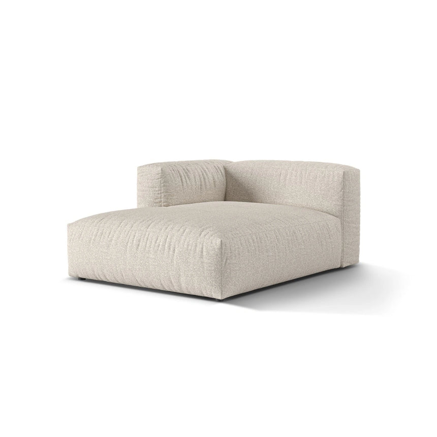 Martina Modulares Sofa Sitzelement, Linke Seite, aus Boucle in Beige (Monet Sand), 176x120 cm von Micadoni – Bild 3