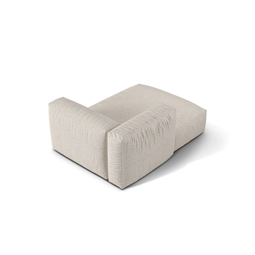 Martina Modulares Sofa Sitzelement, Linke Seite, aus Boucle in Beige (Monet Sand), 176x120 cm von Micadoni – Bild 4