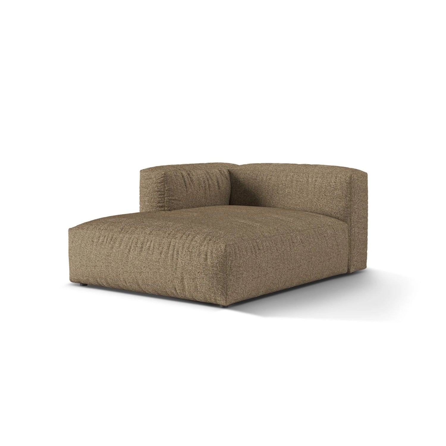 Martina Modulares Sofa Sitzelement, Linke Seite, aus Boucle in Cappuccino (Monet Cappucino), 176x120 cm von Micadoni – Bild 3