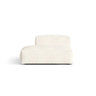 Martina Modulares Sofa Sitzelement, Linke Seite, aus Boucle in Elfenbein (Monet Nata), 133x106 cm von Micadoni – Bild 1