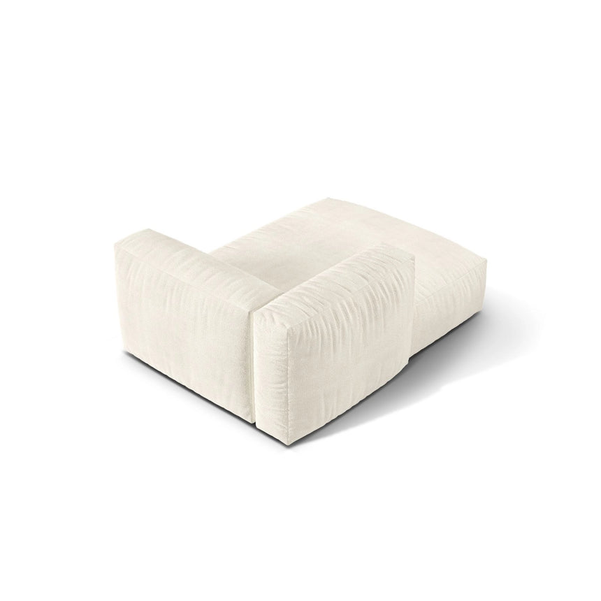 Martina Modulares Sofa Sitzelement, Linke Seite, aus Boucle in Elfenbein (Monet Nata), 176x120 cm von Micadoni – Bild 4