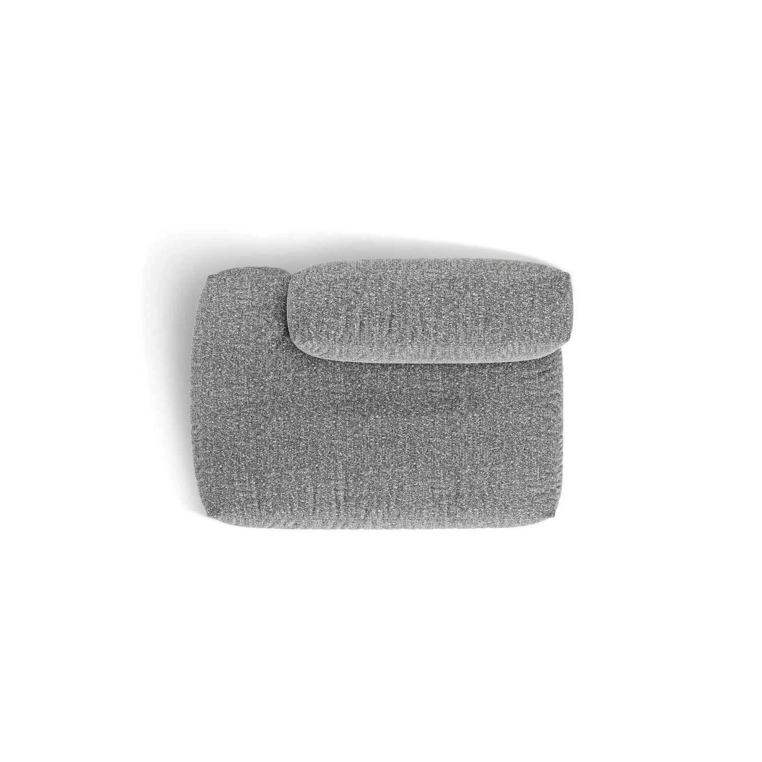 Martina Modulares Sofa Sitzelement, Linke Seite, aus Boucle in Graphit (Monet Graphite), 133x106 cm von Micadoni – Bild 5
