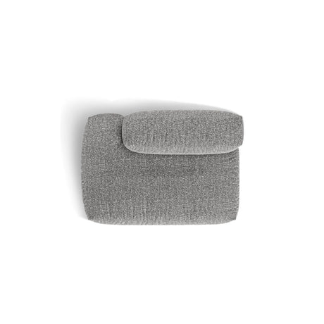 Martina Modulares Sofa Sitzelement, Linke Seite, aus Boucle in Graphit (Monet Graphite), 133x106 cm von Micadoni – Bild 5