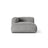 Martina Modulares Sofa Sitzelement, Linke Seite, aus Boucle in Graphit (Monet Graphite), 176x120 cm von Micadoni – Bild 1