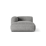 Martina Modulares Sofa Sitzelement, Linke Seite, aus Boucle in Graphit (Monet Graphite), 176x120 cm von Micadoni – Bild 1