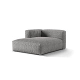 Martina Modulares Sofa Sitzelement, Linke Seite, aus Boucle in Graphit (Monet Graphite), 176x120 cm von Micadoni – Bild 3