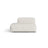 Martina Modulares Sofa Sitzelement, Linke Seite, aus Boucle in Grau Beige meliert (Monet Pearl), 133x106 cm von Micadoni – Bild 1