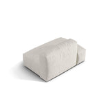 Martina Modulares Sofa Sitzelement, Linke Seite, aus Boucle in Grau Beige meliert (Monet Pearl), 133x106 cm von Micadoni – Bild 4