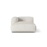 Martina Modulares Sofa Sitzelement, Linke Seite, aus Boucle in Grau Beige meliert (Monet Pearl), 176x120 cm von Micadoni – Bild 1