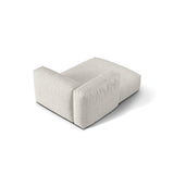 Martina Modulares Sofa Sitzelement, Linke Seite, aus Boucle in Grau Beige meliert (Monet Pearl), 176x120 cm von Micadoni – Bild 4