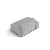 Martina Modulares Sofa Sitzelement, Linke Seite, aus Boucle in Silber (Monet Silver), 133x106 cm von Micadoni – Bild 4