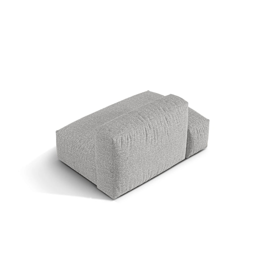 Martina Modulares Sofa Sitzelement, Linke Seite, aus Boucle in Silber (Monet Silver), 133x106 cm von Micadoni – Bild 4