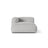 Martina Modulares Sofa Sitzelement, Linke Seite, aus Boucle in Silber (Monet Silver), 176x120 cm von Micadoni – Bild 1