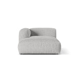 Martina Modulares Sofa Sitzelement, Linke Seite, aus Boucle in Silber (Monet Silver), 176x120 cm von Micadoni – Bild 1