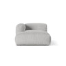 Martina Modulares Sofa Sitzelement, Linke Seite, aus Boucle in Silber (Monet Silver), 176x120 cm von Micadoni – Bild 1