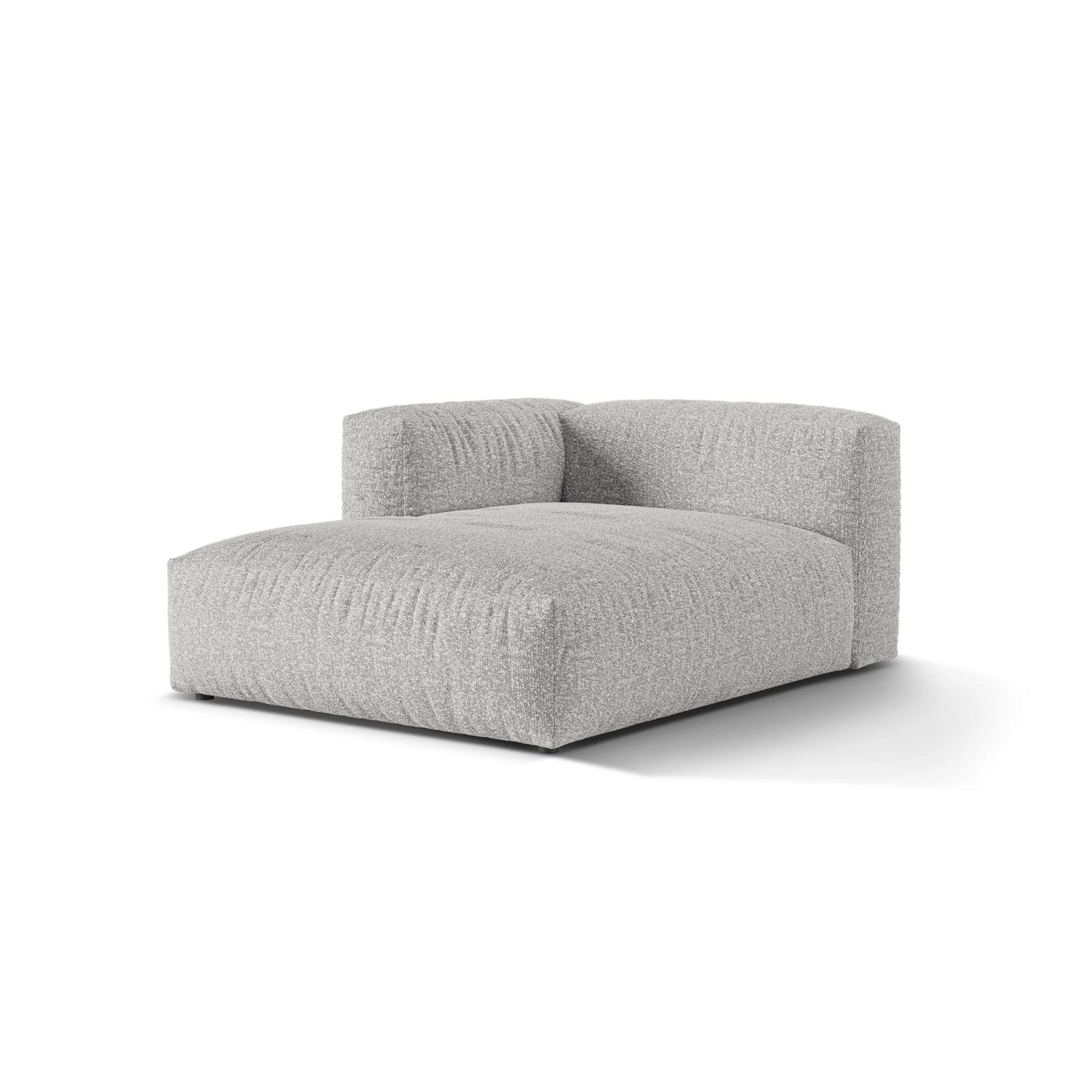 Martina Modulares Sofa Sitzelement, Linke Seite, aus Boucle in Silber (Monet Silver), 176x120 cm von Micadoni – Bild 3