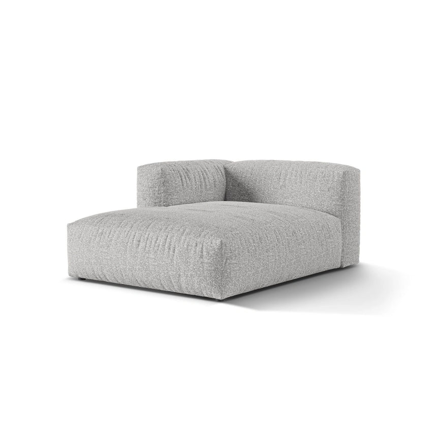 Martina Modulares Sofa Sitzelement, Linke Seite, aus Boucle in Silber (Monet Silver), 176x120 cm von Micadoni – Bild 3