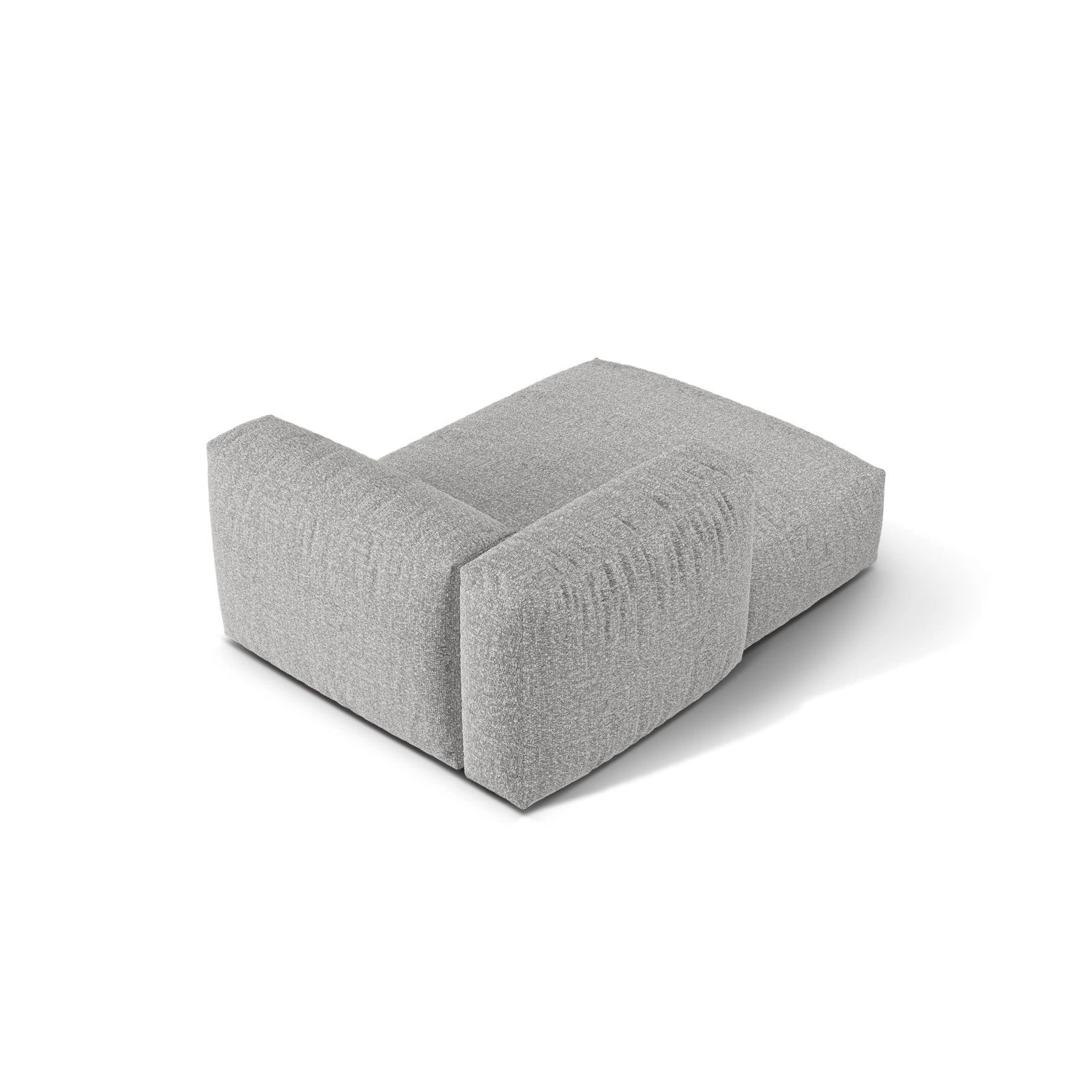 Martina Modulares Sofa Sitzelement, Linke Seite, aus Boucle in Silber (Monet Silver), 176x120 cm von Micadoni – Bild 4