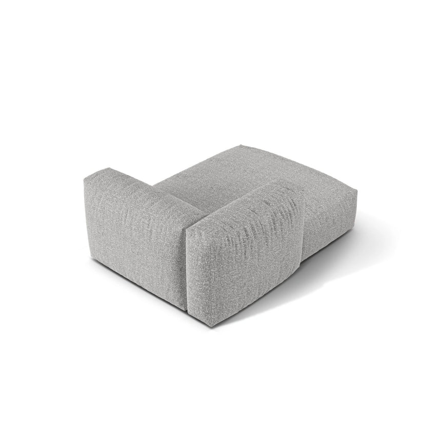 Martina Modulares Sofa Sitzelement, Linke Seite, aus Boucle in Silber (Monet Silver), 176x120 cm von Micadoni – Bild 4