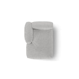 Martina Modulares Sofa Sitzelement, Linke Seite, aus Boucle in Silber (Monet Silver), 176x120 cm von Micadoni – Bild 5