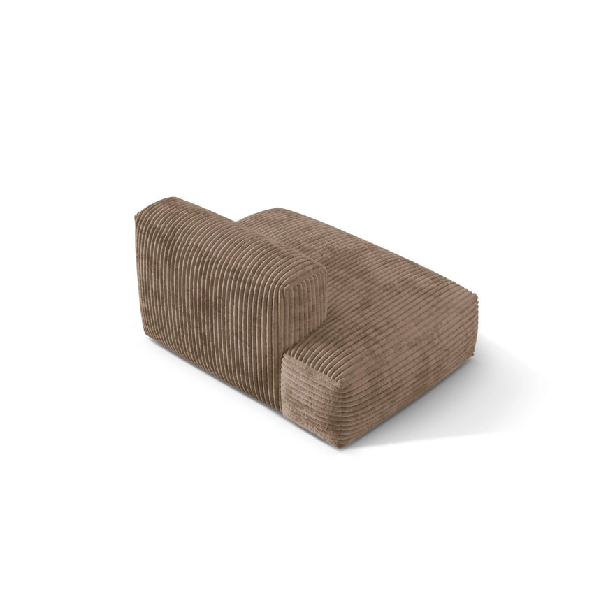 Martina Modulares Sofa Sitzelement, Linke Seite, aus Cord in Acorn (Tilia 17), 133x106 cm von Micadoni – Bild 4
