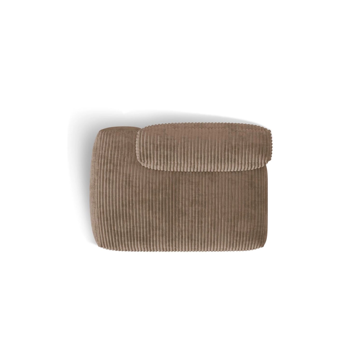 Martina Modulares Sofa Sitzelement, Linke Seite, aus Cord in Acorn (Tilia 17), 133x106 cm von Micadoni – Bild 5