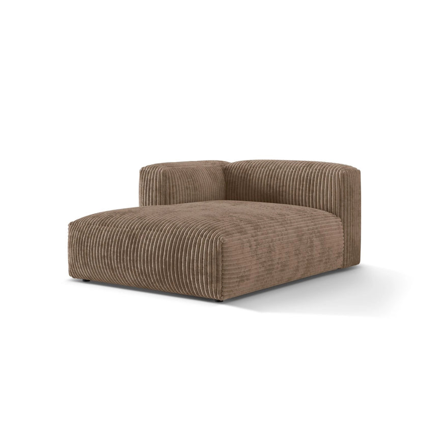 Martina Modulares Sofa Sitzelement, Linke Seite, aus Cord in Acorn (Tilia 17), 176x120 cm von Micadoni – Bild 3