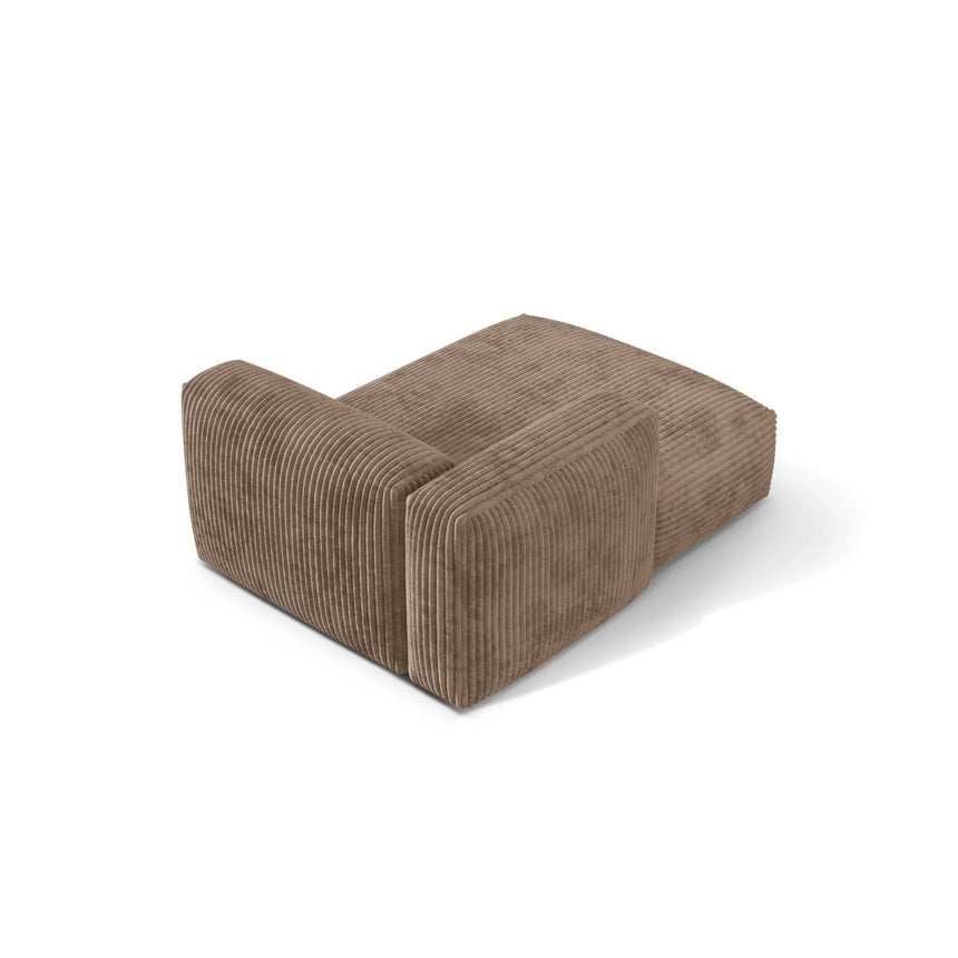 Martina Modulares Sofa Sitzelement, Linke Seite, aus Cord in Acorn (Tilia 17), 176x120 cm von Micadoni – Bild 4