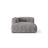 Martina Modulares Sofa Sitzelement, Linke Seite, aus Cord in Hellgrau (Tilia 86), 176x120 cm von Micadoni – Bild 1