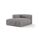 Martina Modulares Sofa Sitzelement, Linke Seite, aus Cord in Hellgrau (Tilia 86), 176x120 cm von Micadoni – Bild 3