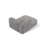 Martina Modulares Sofa Sitzelement, Linke Seite, aus Cord in Hellgrau (Tilia 86), 176x120 cm von Micadoni – Bild 4
